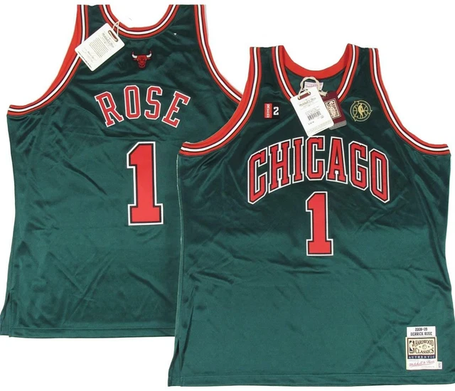 08 09 DERRICK ROSE Bulls 3XL 4XL 5XL Mens Mitchell Ness
