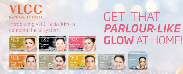 VLCC Facial Kit Clearer Skin Scrub Toner Moisturising Radiant Glow Gift Set