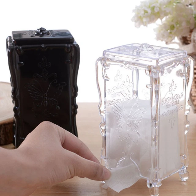 Makeup Cotton Pad Organizer Storage Box Nail Art Wipe Cotton Makeup Case **