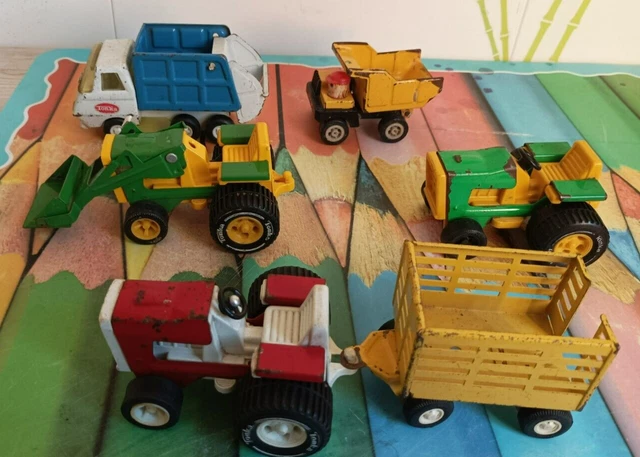 Tracteur Tonka + Remorque - Jouet Occasion, Solide