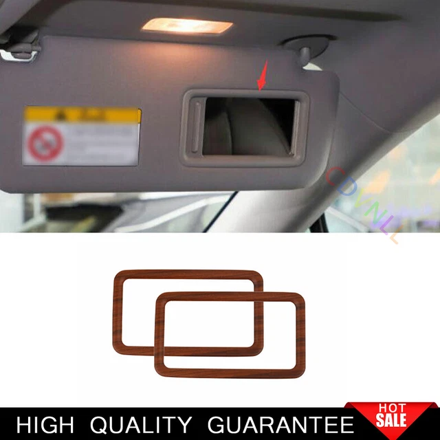 For Lexus RX300 450h 2015-2022 Peach Wood Interior Cosmetic Mirror Decor Frame