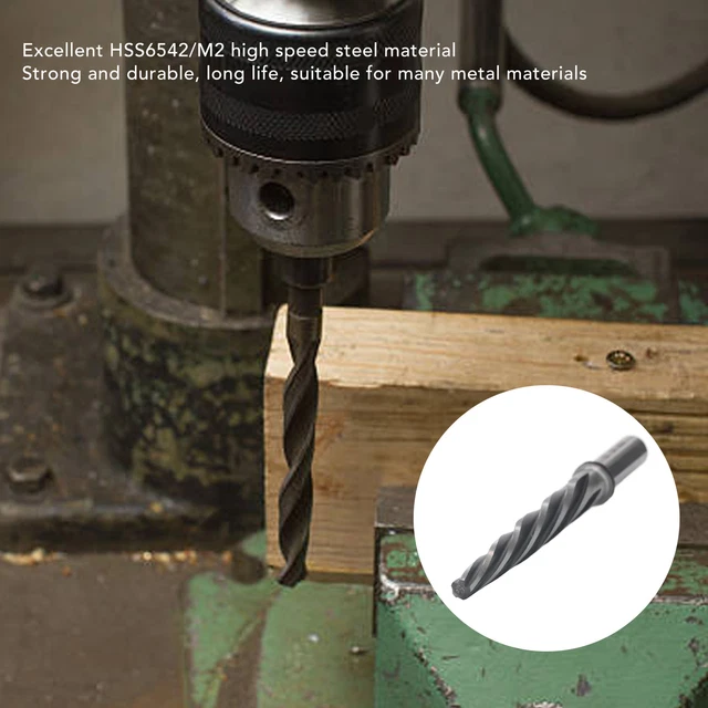 Construction Reamer 1/2in 5 Flute M2 HSS Spiral Reamer Bit With 1/2in Shank