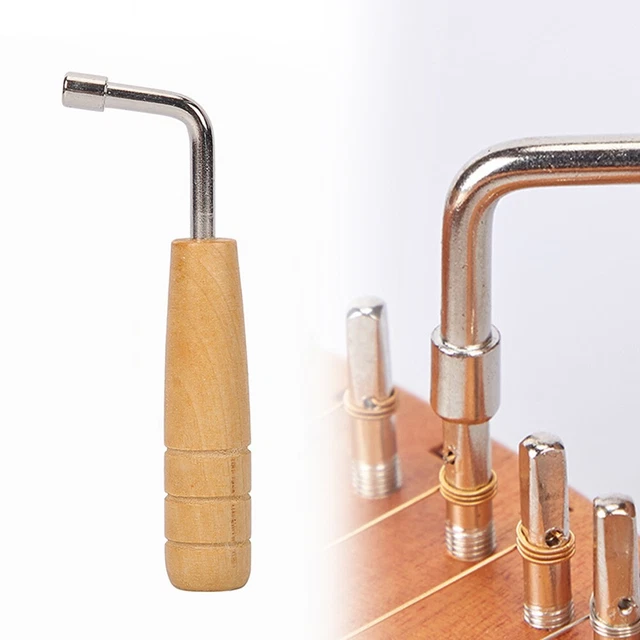 Clé D'Accordage Piano En L - Outil Réglage Cithare - Acier Inoxydable 16.5cm