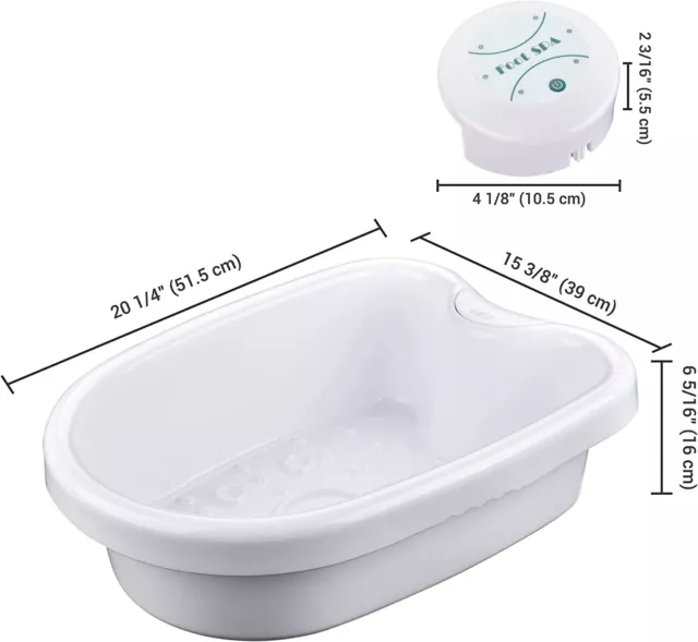 Foot Soaking Bath Tub Large for Pedicure Massager Basin for Home Spa W/100 Liner 2