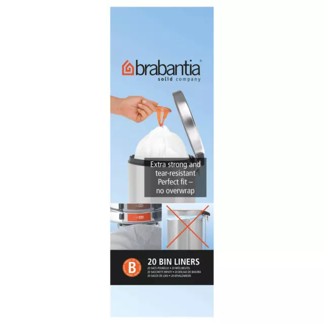 Brabantia PerfectFit sac poubelle biodégradable 6l 10 pièces
