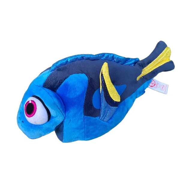 DISNEY PIXAR FINDING Nemo Dory TY Blue Fish Beanie Baby Plush Toy 9.00