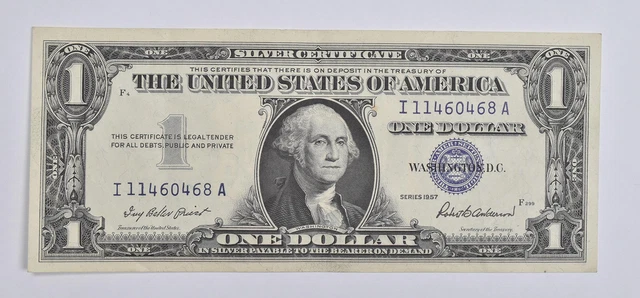 Crisp - 1957 United States Dollar Currency $1 Silver Certificate *970