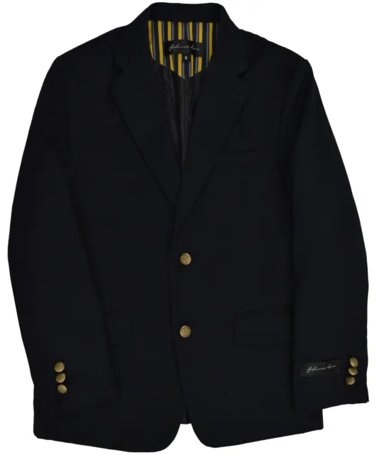 JL30 Johnnie Lene Dress Up Boys' Blazer Navy Blue Jacket Sizes Toddler to Teens