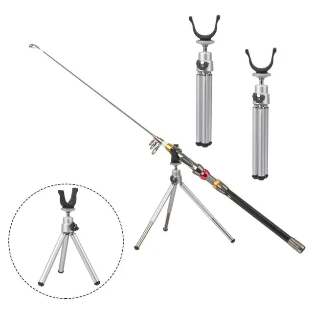 ICE FOLDABLE RODS Rests Pole Support Stand Fishing Rod Holder Telescopic  Tripod $16.18 - PicClick AU