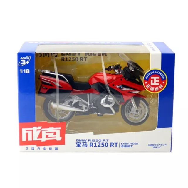 1/18 Scale BMW R1250 RT Diecast Motorcycle Model Boys Toys for Kids Gifts Red