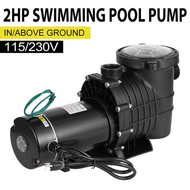 HAYWARD 2.0HP SWIMMING Pool Pump Motor Strainer With Cord In/Above