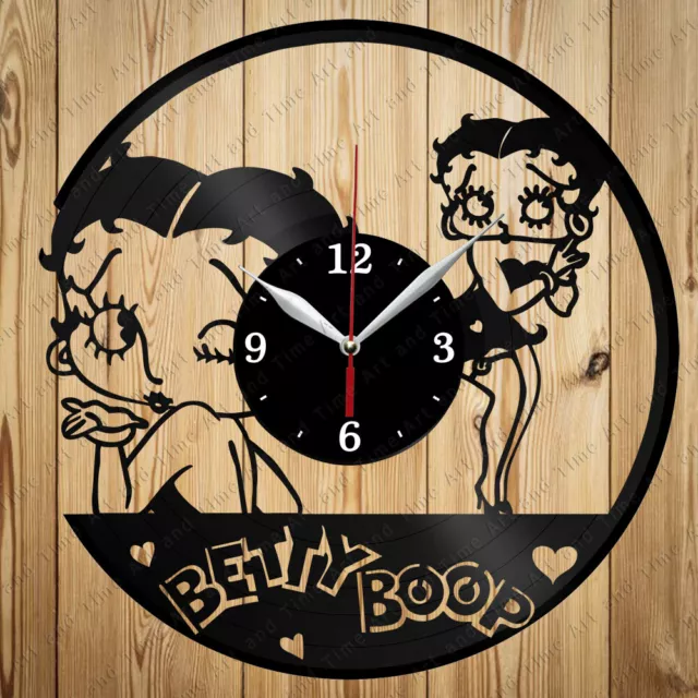Vinyl Clock Betty Boop Vinyl Record Clock Handmade Decor Original Gift 5146