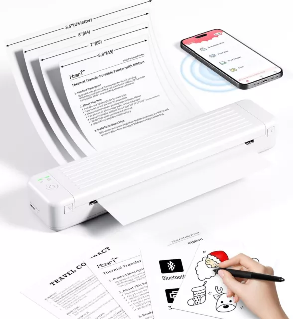 Phomemo P831 Bluetooth A4 Thermodrucker Supports A4 Tattoo Paper PJ-722 PJ-763