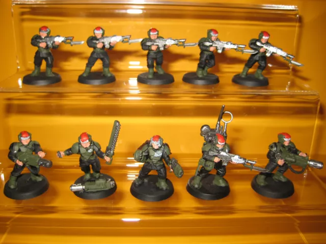 Warhammer 40k - Astra Militarum - Imperial Guard - 10x Cadian Veterans II