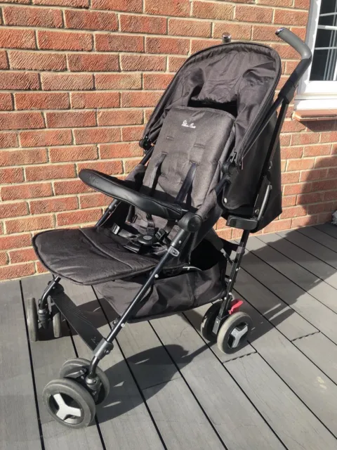 Silver Cross Reflex Black Baby Stroller Pushchair