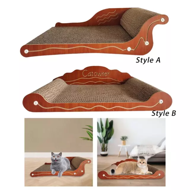 Cat Scratch Pad Lounge Sofa Carton  Recyclable Cat Training Toy