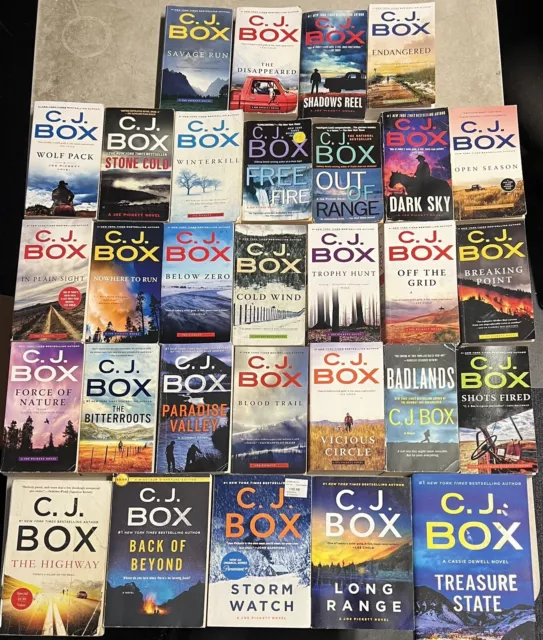 CJ C.J. Box Complete - Lot of 30 - Set Paperback Books Joe Pickett