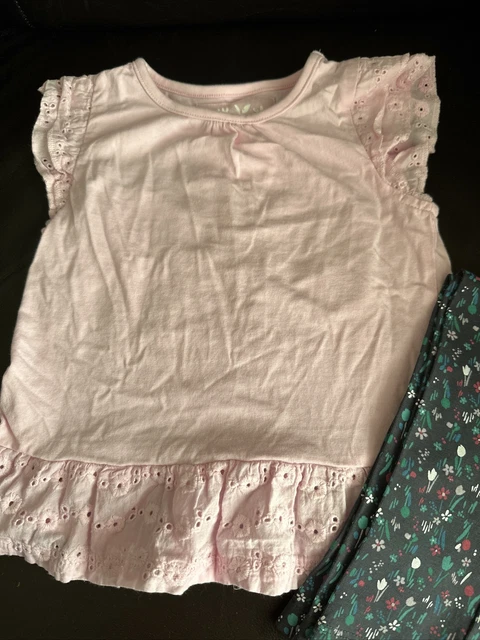 BRAND NEW Girls Outfit Set Age 2-3 Years T-Shirt Top & Leggings Boots Mini Club