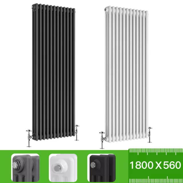 Designer Radiator Horizontal Vertical Oval Column Flat Panel Traditional Heating