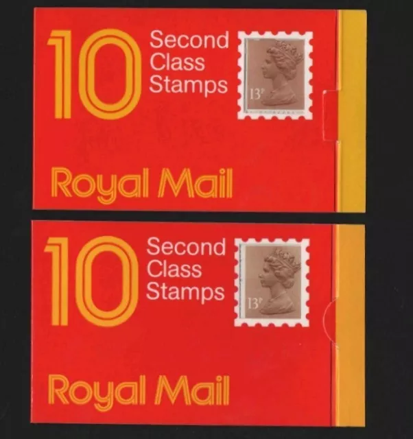 GB 1987 GI1 £1.30p Harrison Square/Round Tab code G/G Booklets MNH