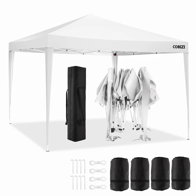 3x3m Pavillon Faltpavillon Gartenzelt UV-Schutz Pop-Up Zelt Partyzelt Fest Zelt