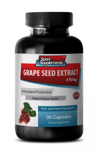 Resveratrol Extract - Grape Seed Extract 95% 150mg - Antioxidant Supplement 1B