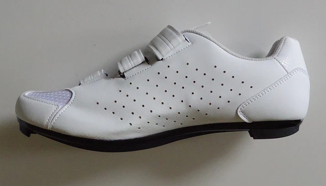 Cycling Shoes UK 8 Peloton Shoe EU 42 Road Bike MTB SPD Spinning Shoe White (a)
