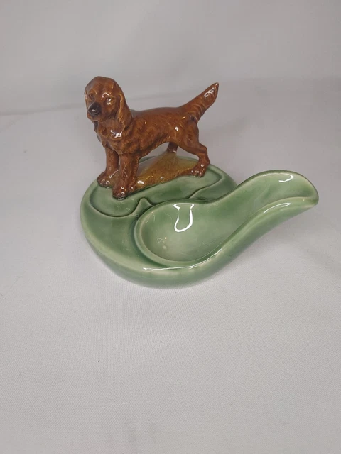 Wade England Irish Red Setter Ornamental Pipe Rest Mint Condition
