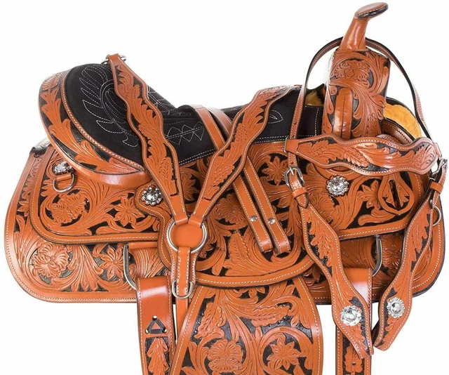Tachuela de silla de montar de caballo para adultos Western Pleasure Trail...