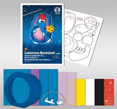 Bastelmappe Laternen-Bastelset Elefant Laterne Basteln Bastel-Mappe-Set Neu