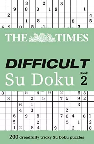 The Times Difficult Su Doku Book 2: 200 dre... by The Times Mind Games Paperback