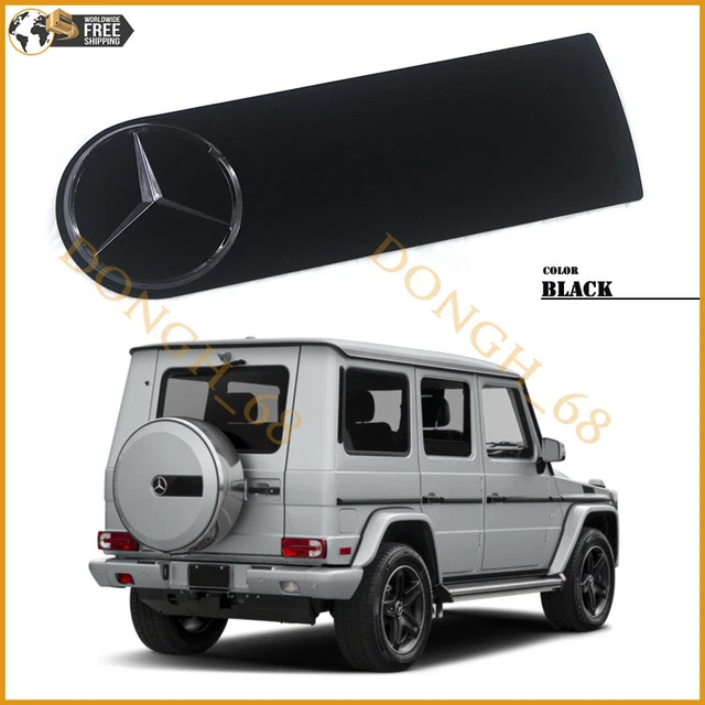 Nero Lucido Mercedes W463 Classe G G G63 G65 G63 Distintivo Logo Copri Pneumatici Di Ricambio