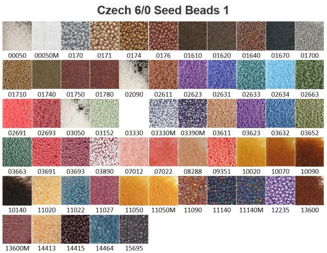 Czech 6/0 Preciosa Rocaille Glass Seed Beads 1