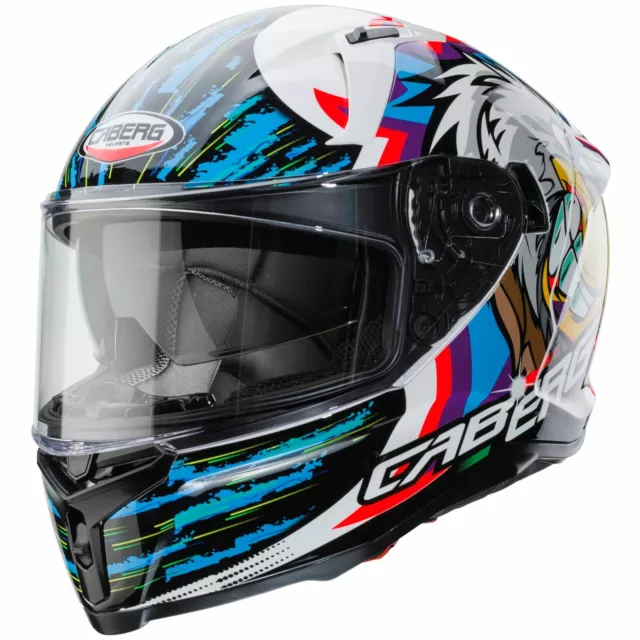 Motorrad Caberg Avalon Hawk Helm unisex (weiß/schwarz/blau) Gr: XL (61)