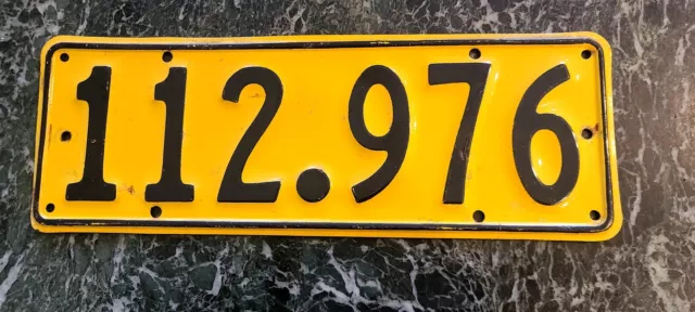 New Zealand 1963 Passenger Car License Plate