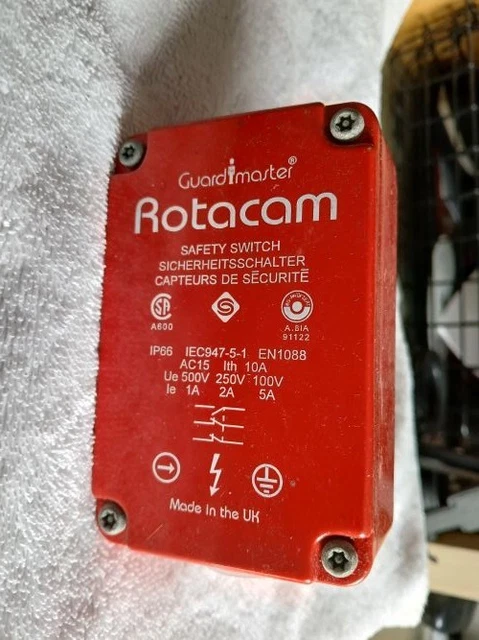 GUARD MASTER ROTACAM Safety Switch Hs-2-P85 £26.68 - PicClick UK
