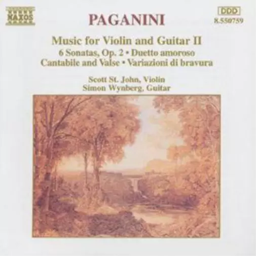 Nicolo Paganini Music for Violin & Guitar 2 (CD) Album