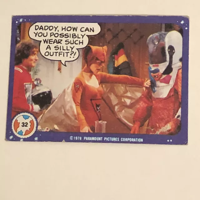 Mork And Mindy Trading Card #32 1978  Robin Williams Pam Dawber