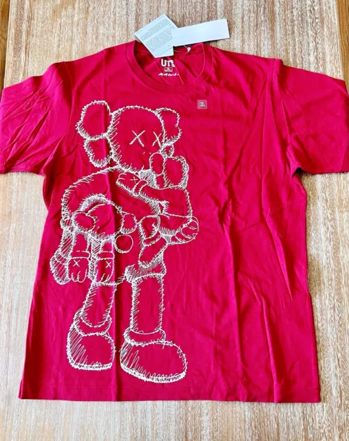 NEW Uniqlo X Kaws Inc Tee T-shirt Shirt XL L Extra Large Red Graphic Japan DS