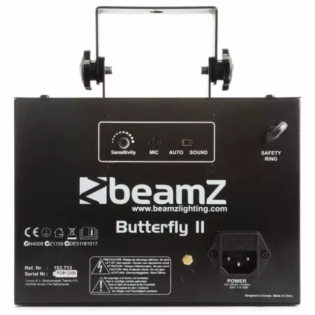 Beamz LED Butterfly RGBAWP DJ Party Disco Effect Light Sound Active FX Stage ... 3
