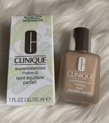 New CLINIQUE Superbalanced Makeup foundation CN 02 / 32 BREEZE NIB 1oz/30ml