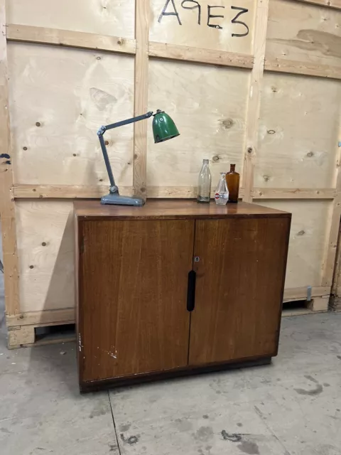 Vintage 1960s School Iroko Cabinet / Sideboard Mid Century Bespoke Kitchen Unit