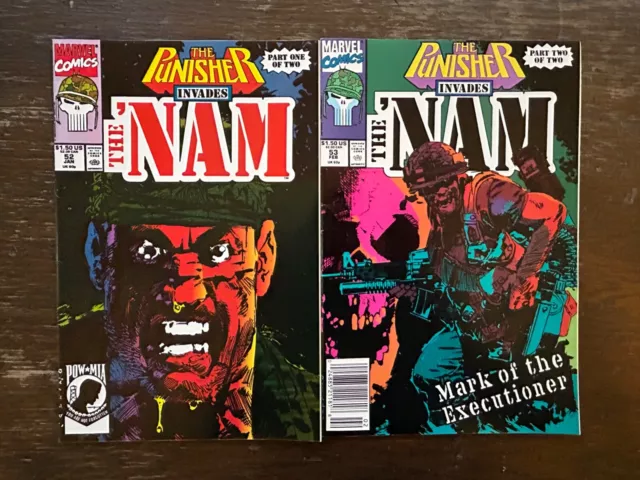 THE PUNISHER INVADES THE NAM LOT (2) 52 53 Frank Castle Born Vietnam War Marvel