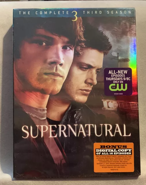 SUPERNATURAL: COMPLETE THIRD SEASON (Region 1 DVD,US Import.)