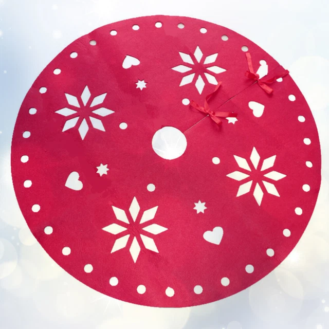 Gonna albero di Natale decorazione albero di Natale gonna tappetino rosso
