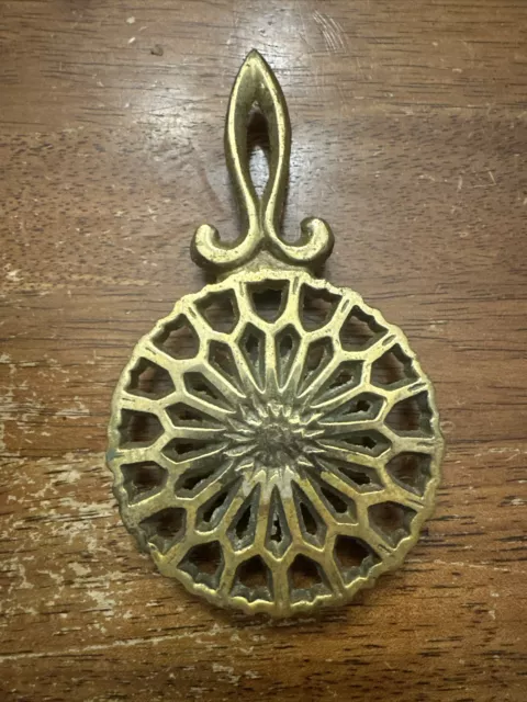 Vintage Mini Brass Trivet By Wilton