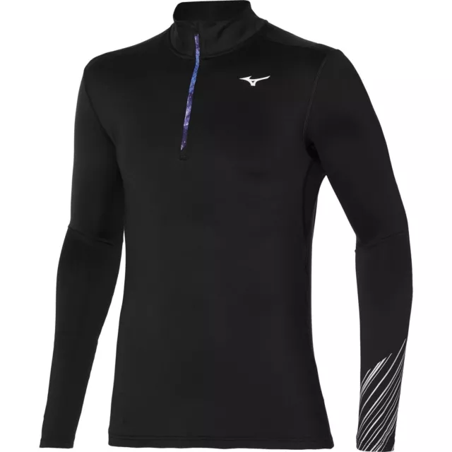 Mizuno Mens Active Warmalite Half Zip Long Sleeve Running Top