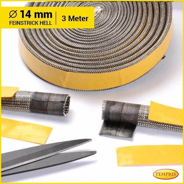 Temprix Cheminée & Four Joint Réfractaire Cordon D'Étanchéité Ø 14mm Rond Creux 2