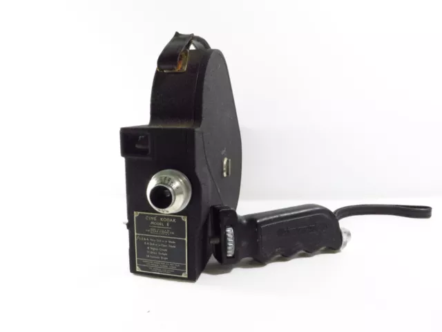 Vintage Cine Kodak Model E 16mm Movie Camera w/ Grip, EXCELLENT Condition