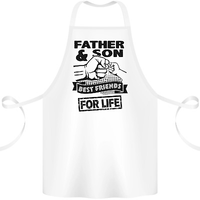 Father & Son Best Friends for Life Cotton Apron 100% Organic